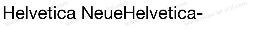 Helvetica NeueHelvetica字体转换